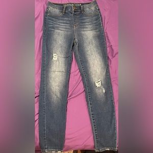 Vanilla star dark blue washed jeggings